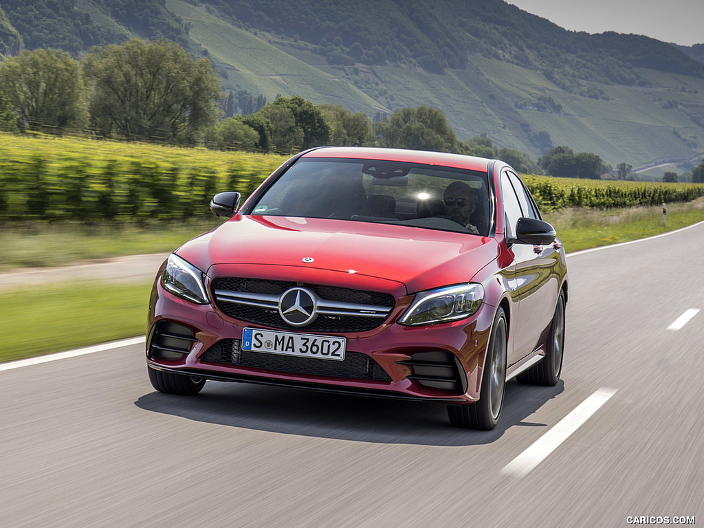 2019 Mercedes-AMG C43 4MATIC Sedan (Color: Hyacinth Red) - Front