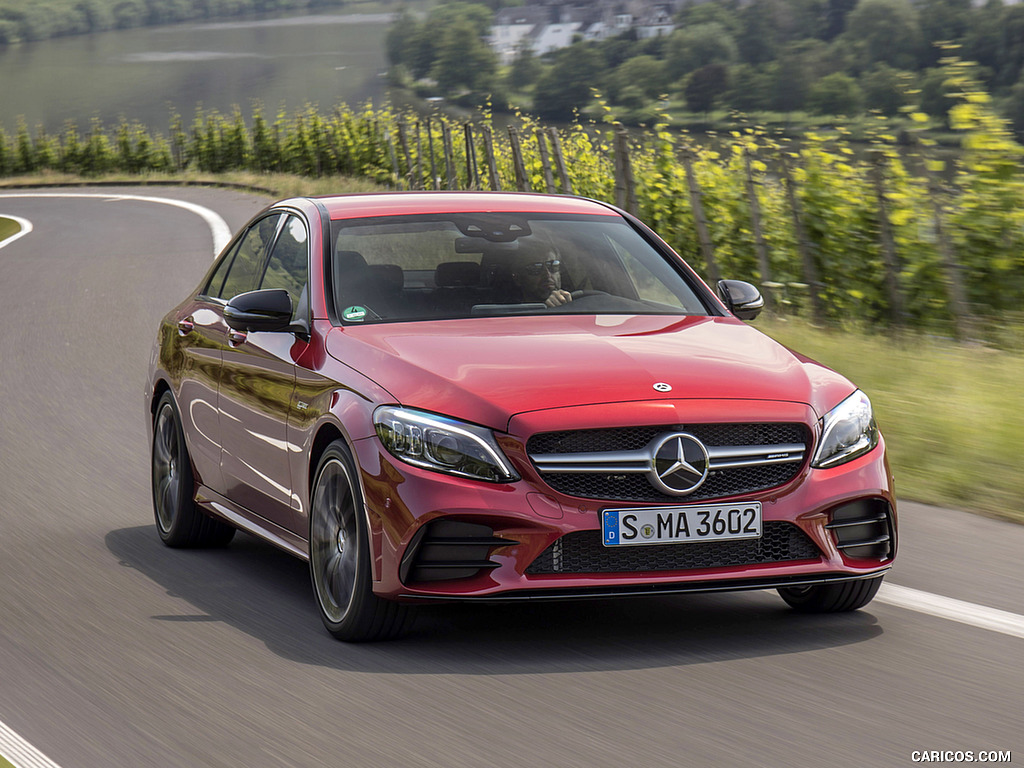 2019 Mercedes-AMG C43 4MATIC Sedan (Color: Hyacinth Red) - Front