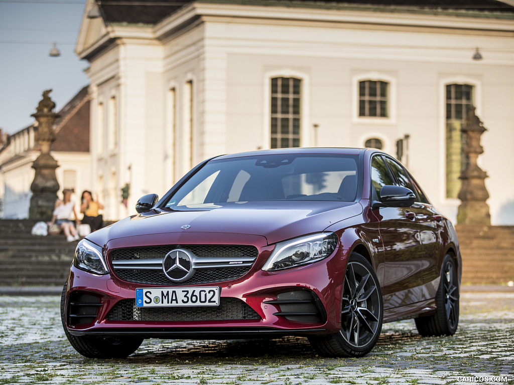 2019 Mercedes-AMG C43 4MATIC Sedan (Color: Hyacinth Red) - Front