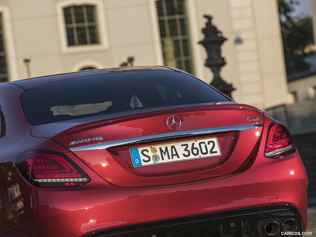 2019 Mercedes-AMG C43 4MATIC Sedan (Color: Hyacinth Red) - Rear