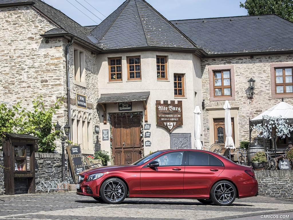 2019 Mercedes-AMG C43 4MATIC Sedan (Color: Hyacinth Red) - Side