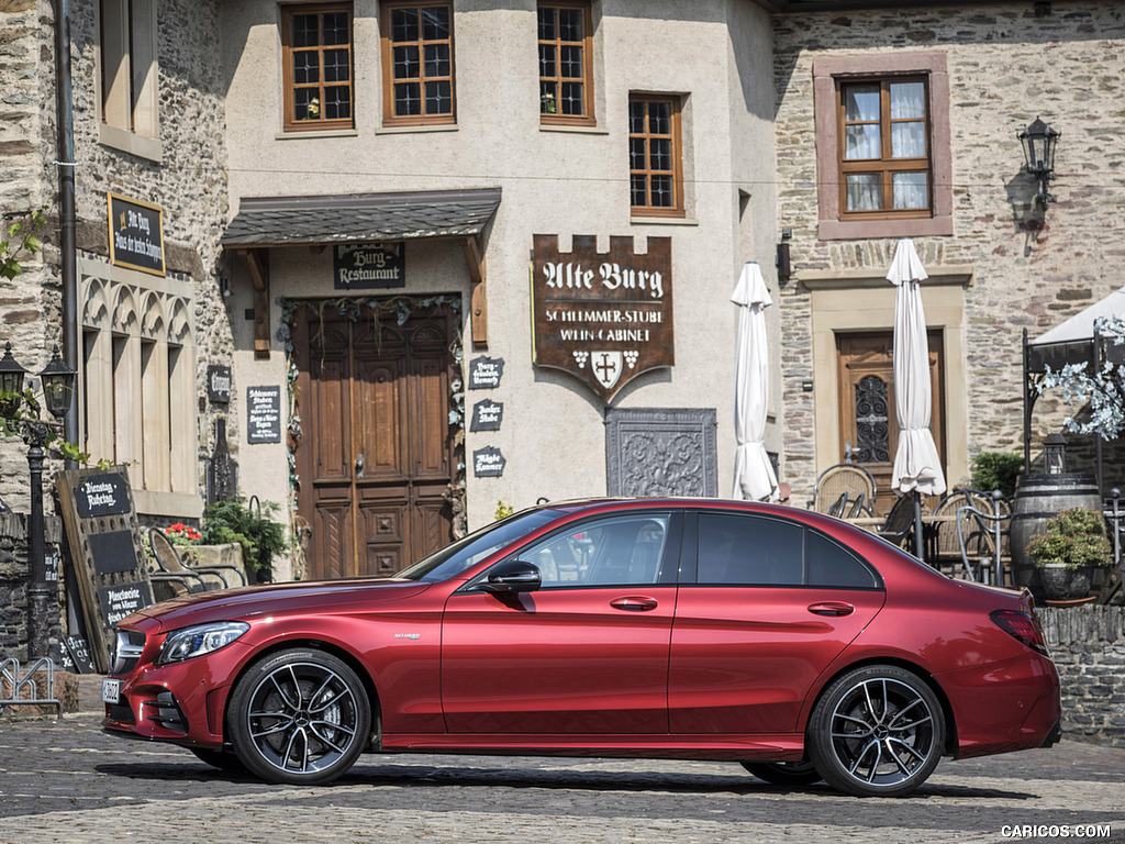 2019 Mercedes-AMG C43 4MATIC Sedan (Color: Hyacinth Red) - Side