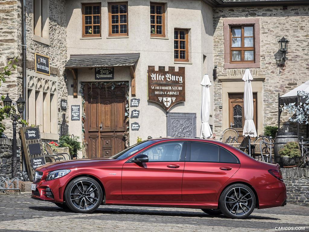 2019 Mercedes-AMG C43 4MATIC Sedan (Color: Hyacinth Red) - Side