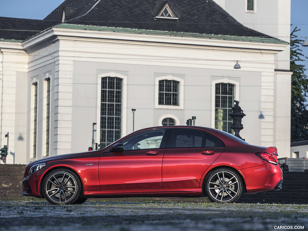 2019 Mercedes-AMG C43 4MATIC Sedan (Color: Hyacinth Red) - Side