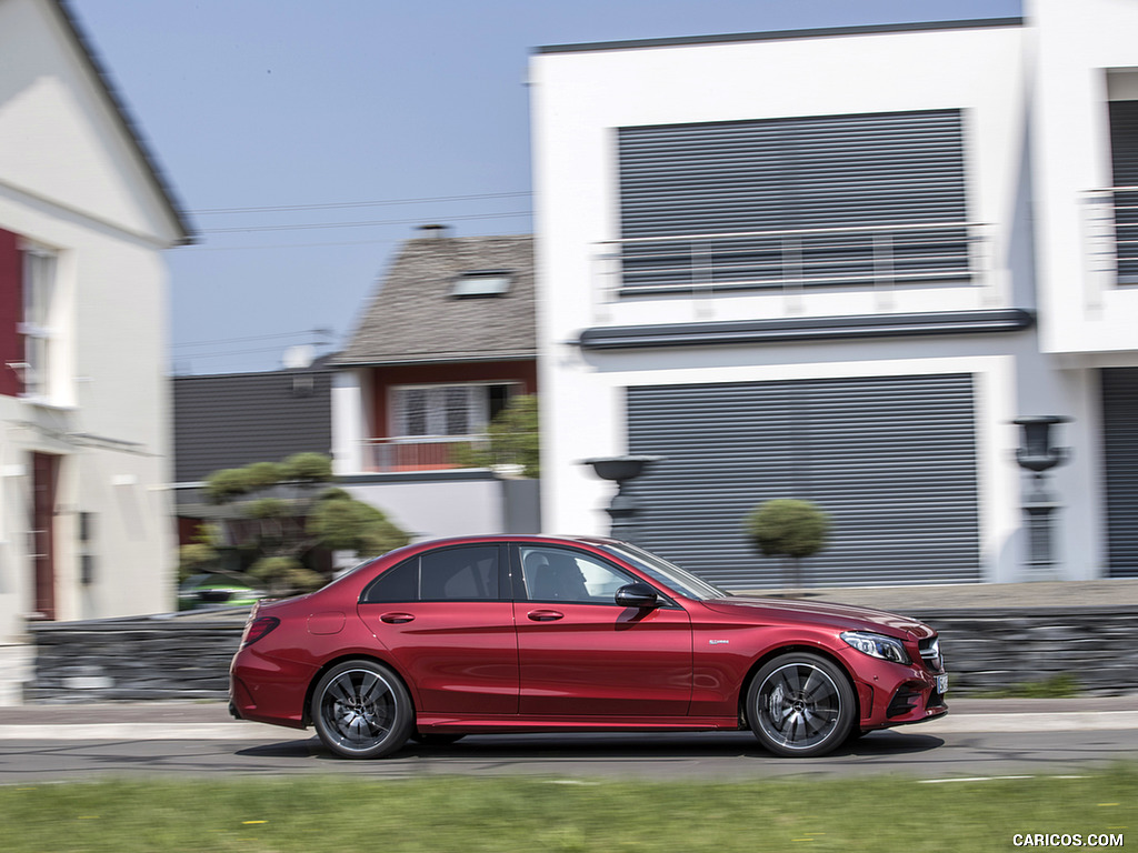 2019 Mercedes-AMG C43 4MATIC Sedan (Color: Hyacinth Red) - Side