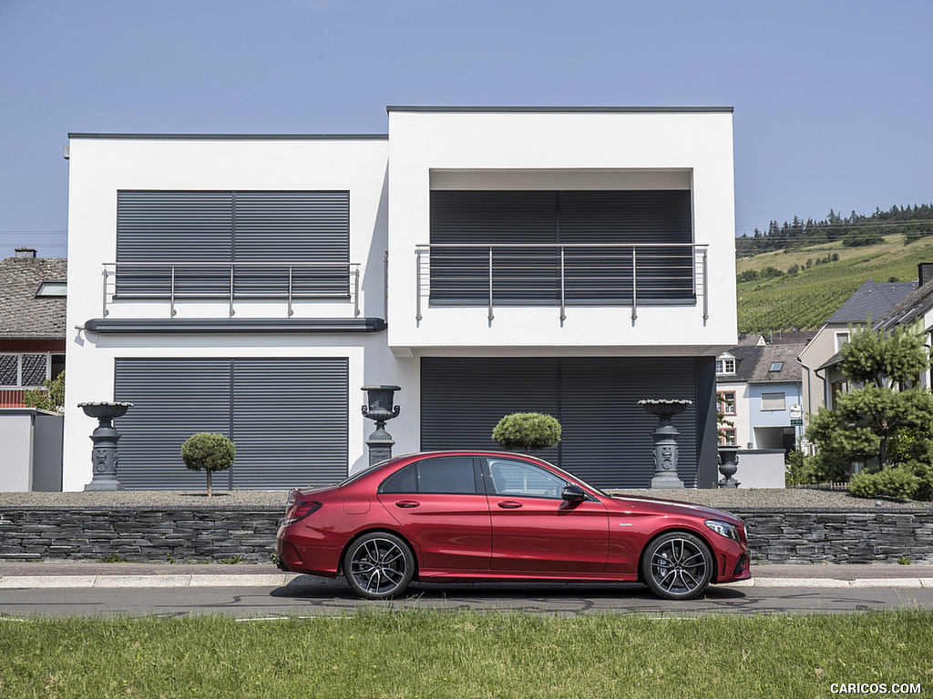 2019 Mercedes-AMG C43 4MATIC Sedan (Color: Hyacinth Red) - Side