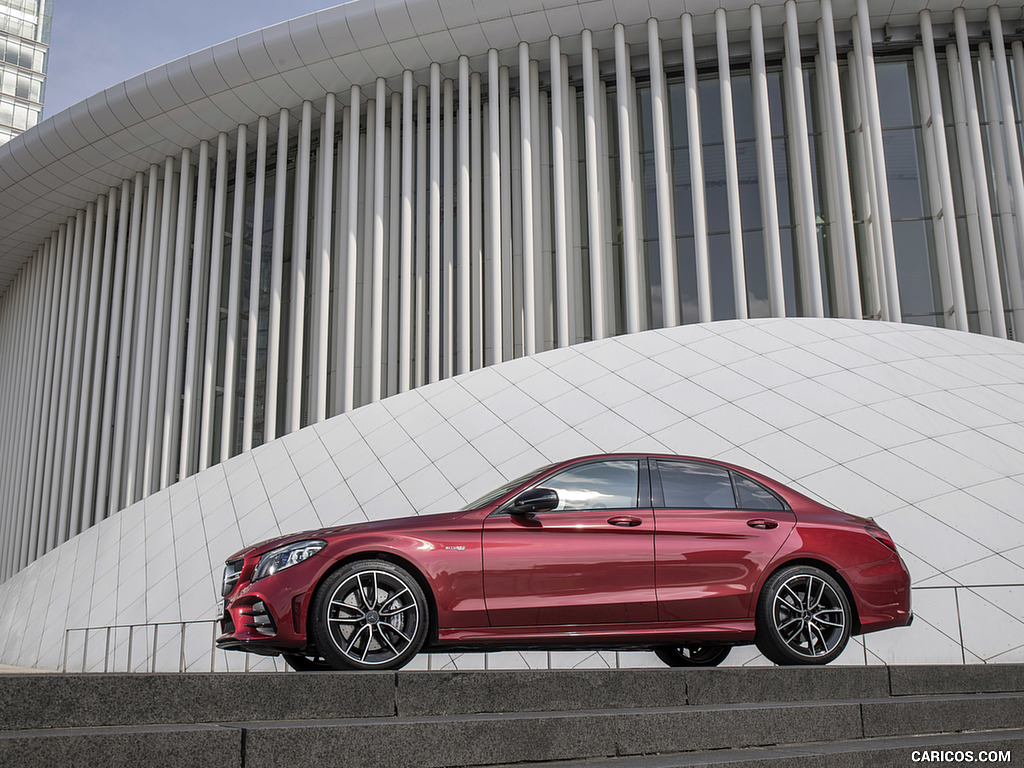 2019 Mercedes-AMG C43 4MATIC Sedan (Color: Hyacinth Red) - Side