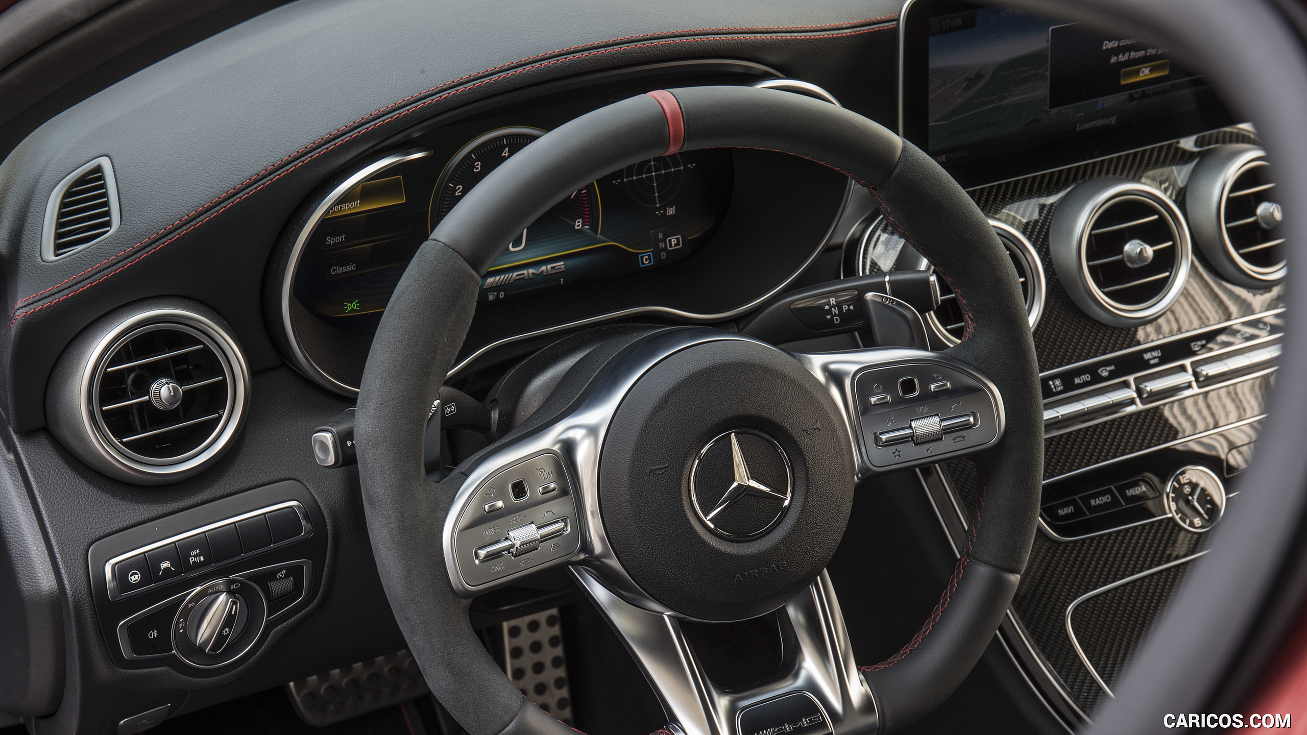 2019 Mercedes-AMG C43 4MATIC Sedan - Interior, Steering Wheel, #104 of 192