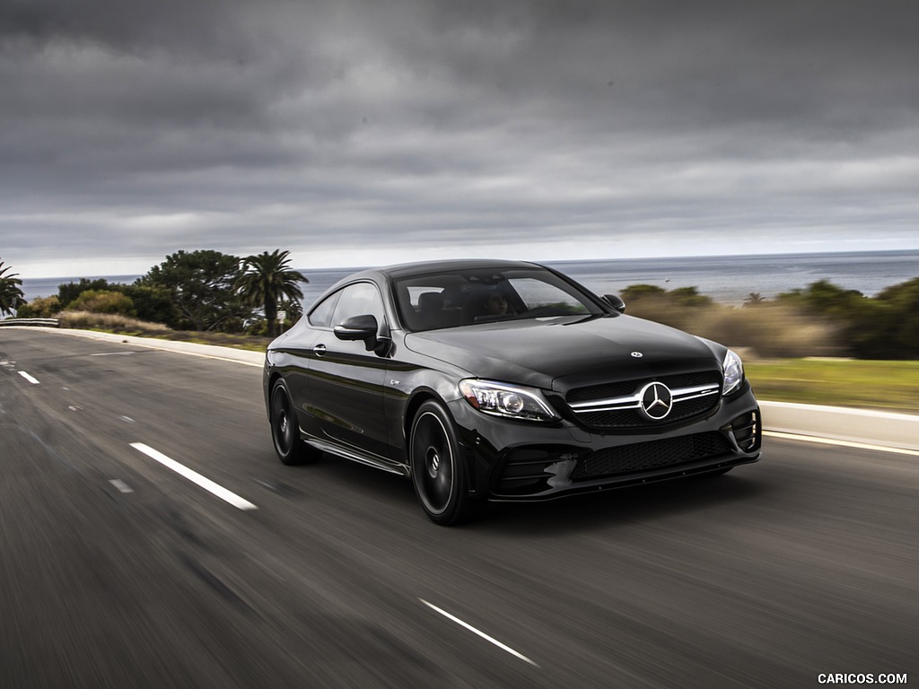 2019 Mercedes-AMG C43 Coupe (US-Spec) - Front Three-Quarter