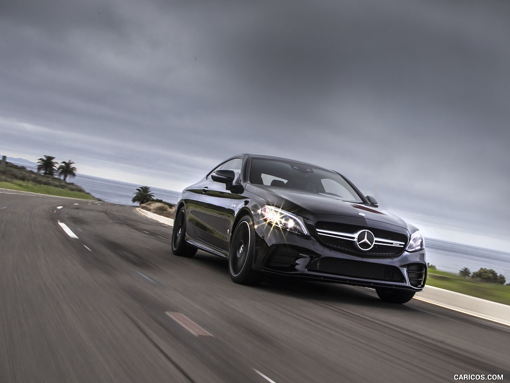 2019 Mercedes-AMG C43 Coupe (US-Spec) - Front Three-Quarter