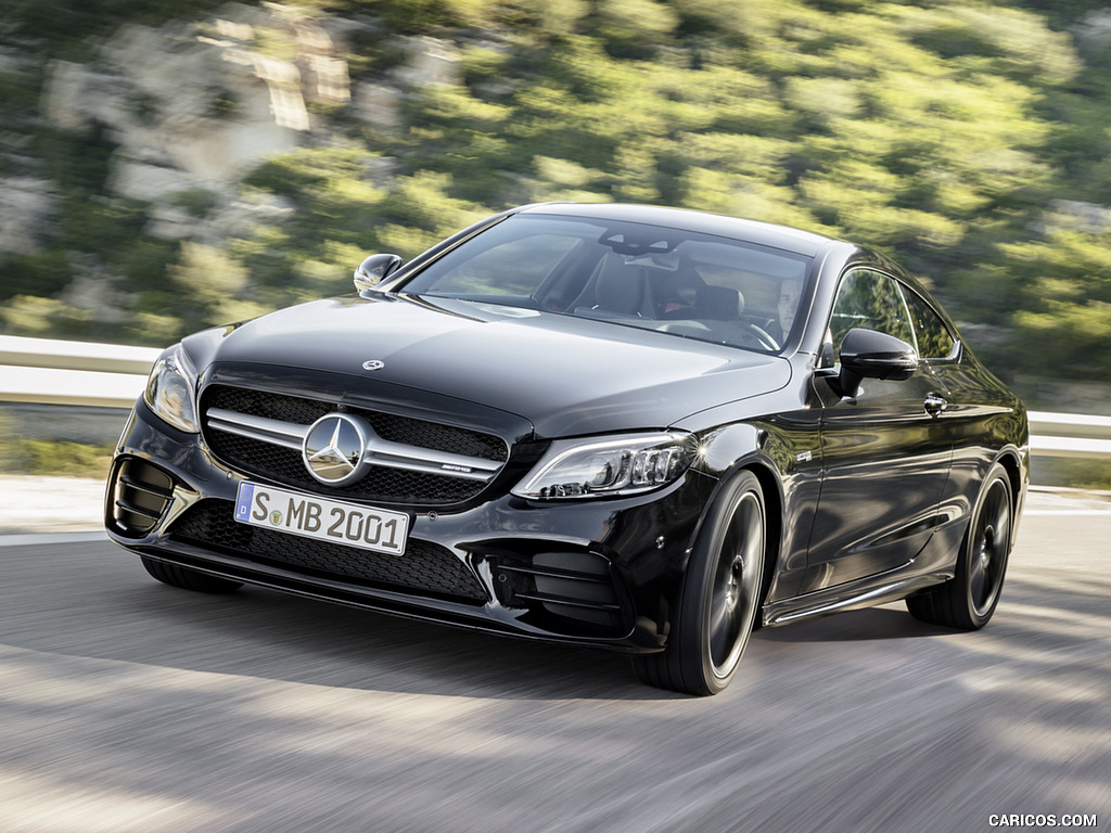 2019 Mercedes-AMG C43 Coupe 4MATIC Night Package and AMG Carbon-Package II (Color: Obsidian Black Metallic)