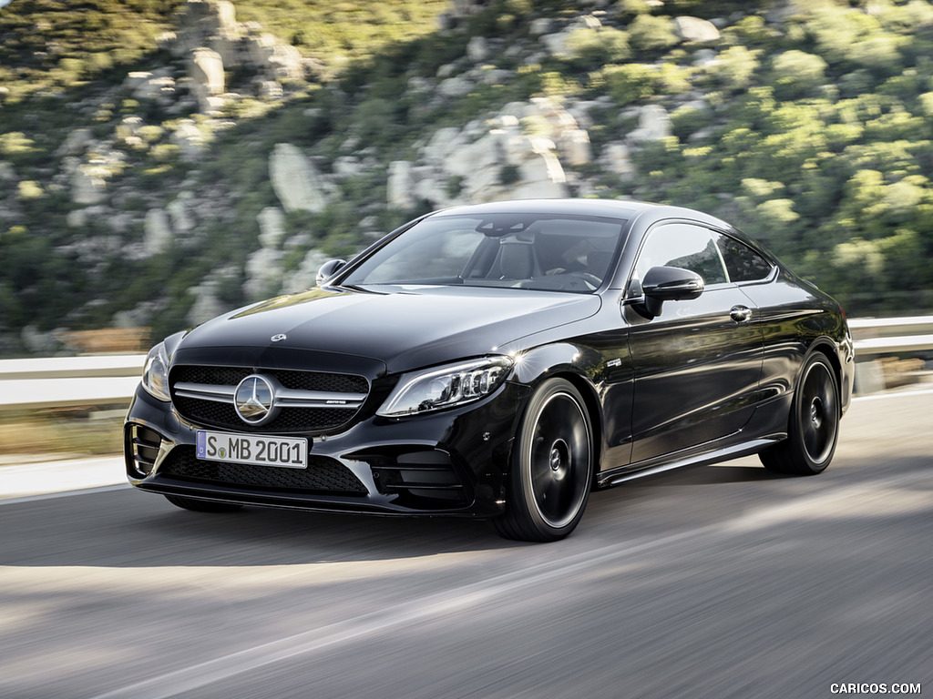 2019 Mercedes-AMG C43 Coupe 4MATIC Night Package and AMG Carbon-Package II (Color: Obsidian Black Metallic)