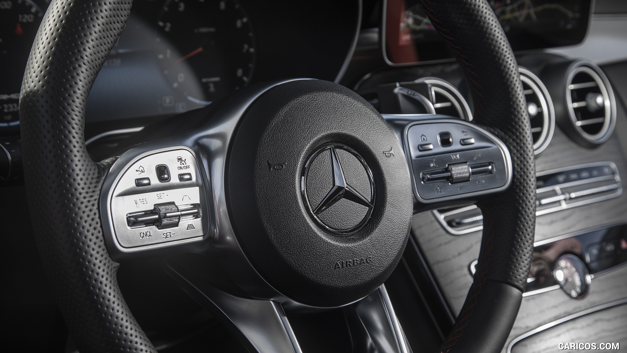 2019 Mercedes-AMG C43 Sedan (US-Spec) - Interior, Steering Wheel, #178 of 192