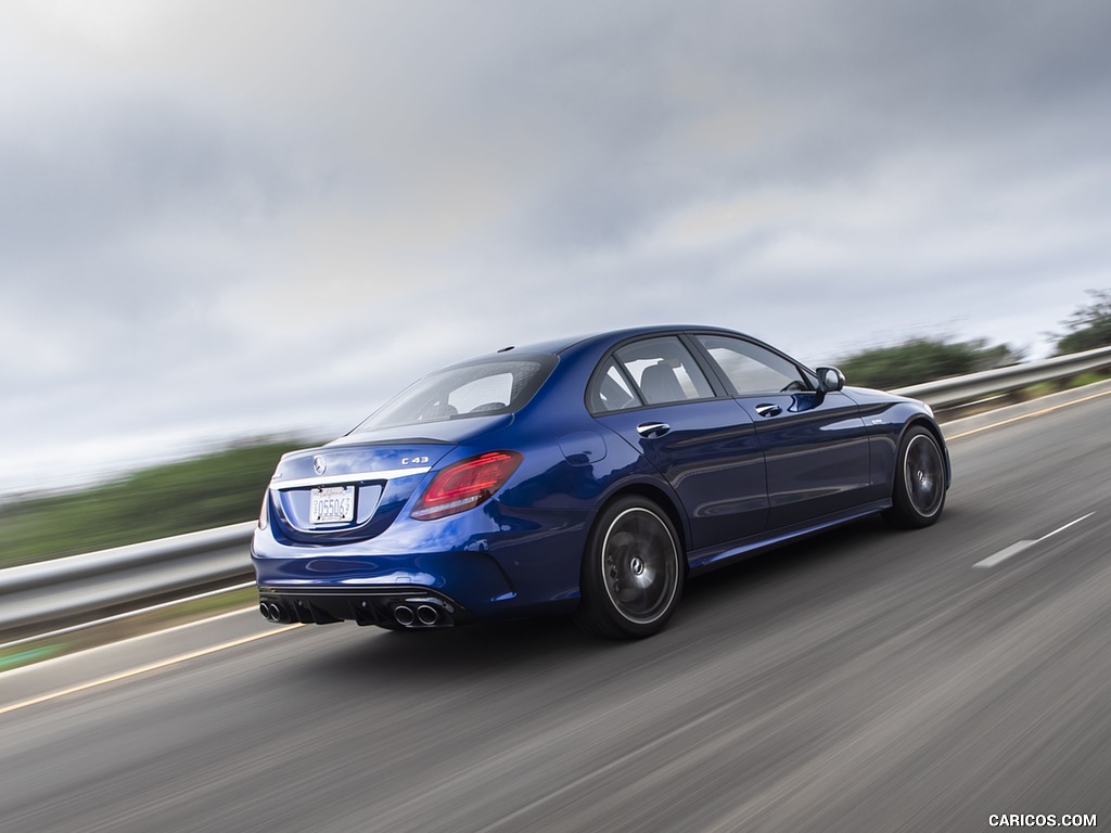 2019 Mercedes-AMG C43 Sedan (US-Spec) - Rear Three-Quarter