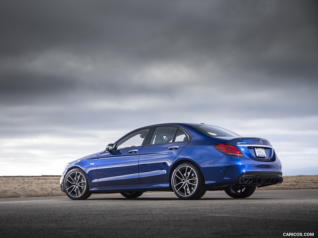 2019 Mercedes-AMG C43 Sedan (US-Spec) - Rear Three-Quarter