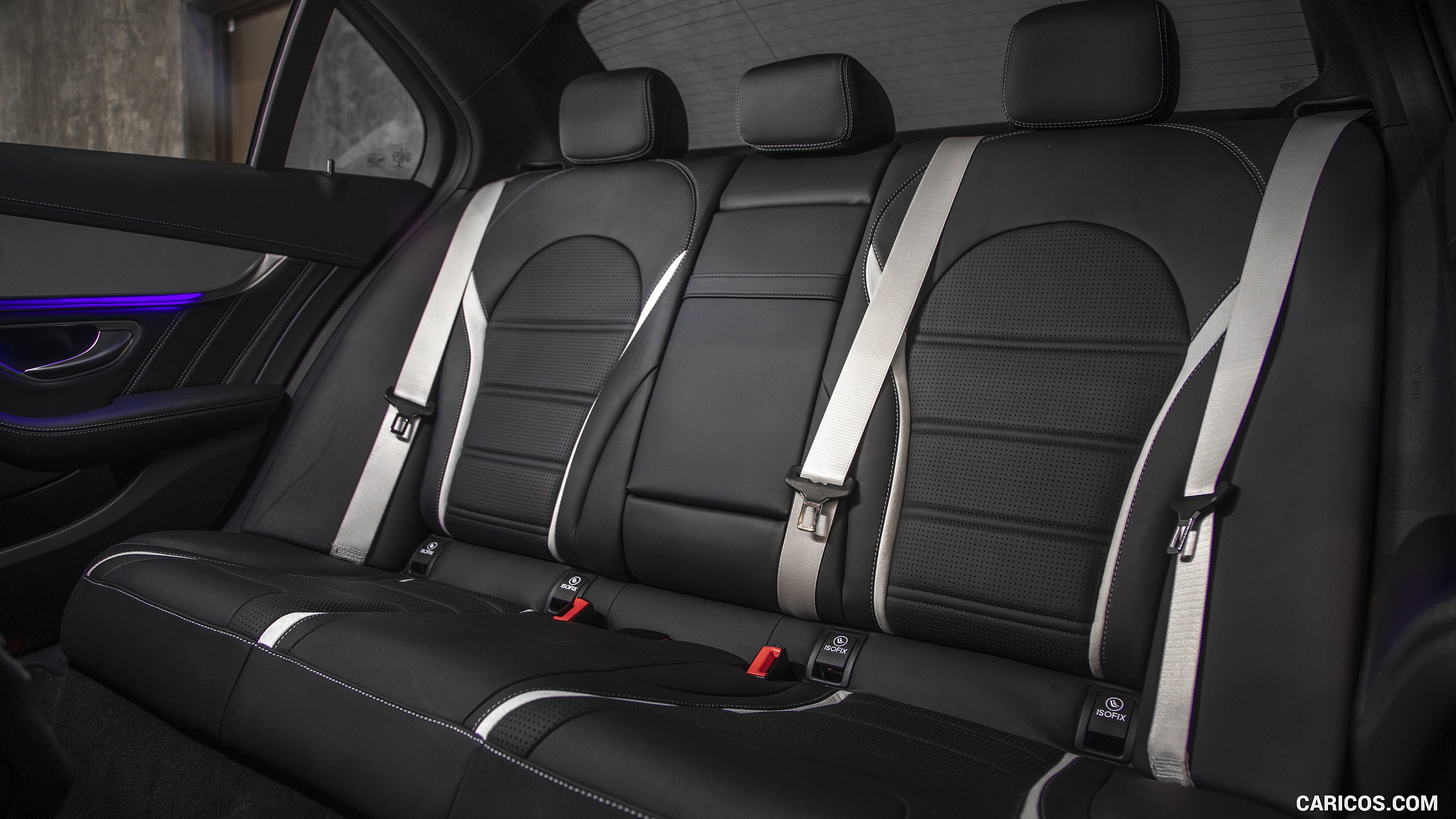 2019 Mercedes-AMG C63 S Sedan (US-Sedan) - Interior, Rear Seats, #107 of 115