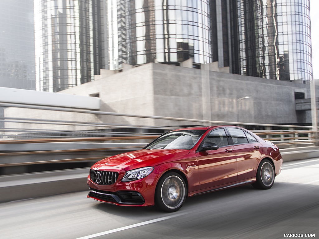 2019 Mercedes-AMG C63 S Sedan (US-Sedan) - Front Three-Quarter