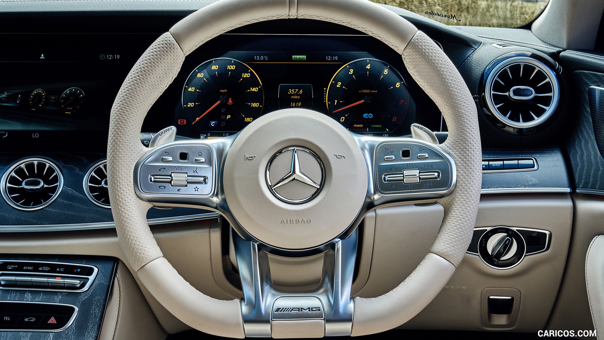 2019 Mercedes-AMG CLS 53 (UK-Spec) - Interior, Steering Wheel, #79 of 98