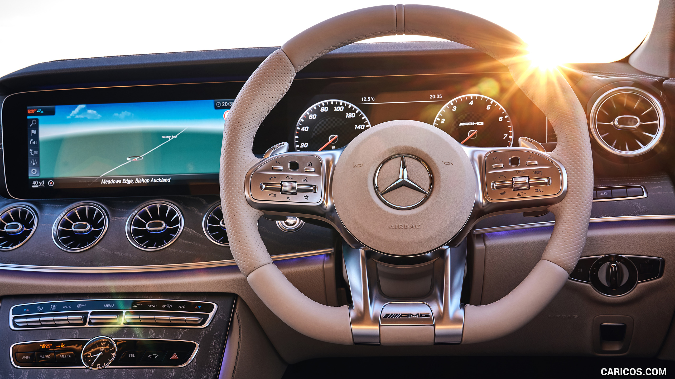 2019 Mercedes-AMG CLS 53 (UK-Spec) - Interior, Steering Wheel, #81 of 98