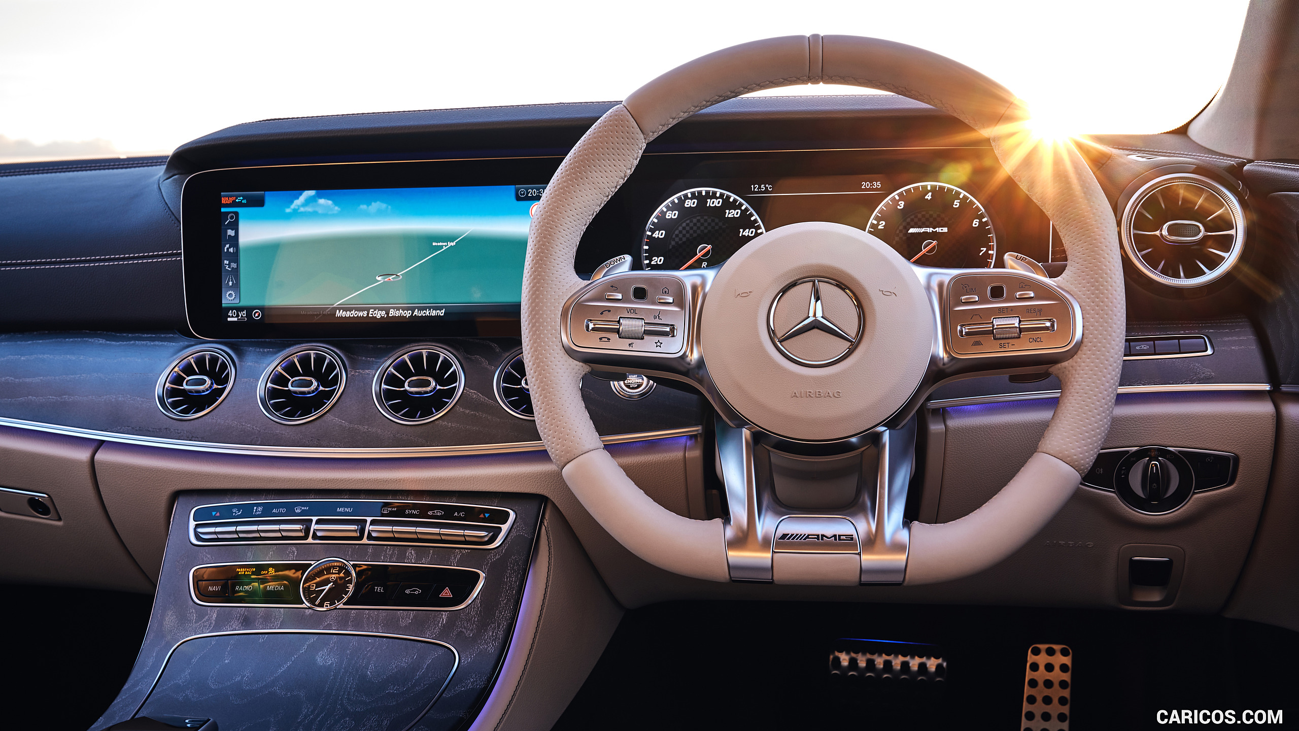 2019 Mercedes-AMG CLS 53 (UK-Spec) - Interior, Steering Wheel, #82 of 98