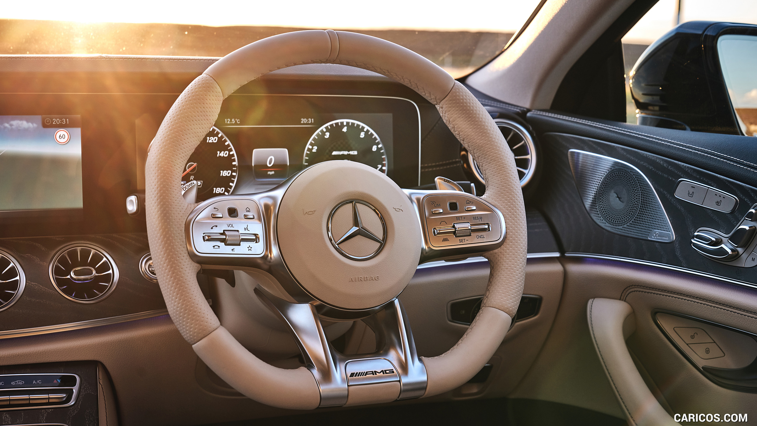 2019 Mercedes-AMG CLS 53 (UK-Spec) - Interior, Steering Wheel, #83 of 98
