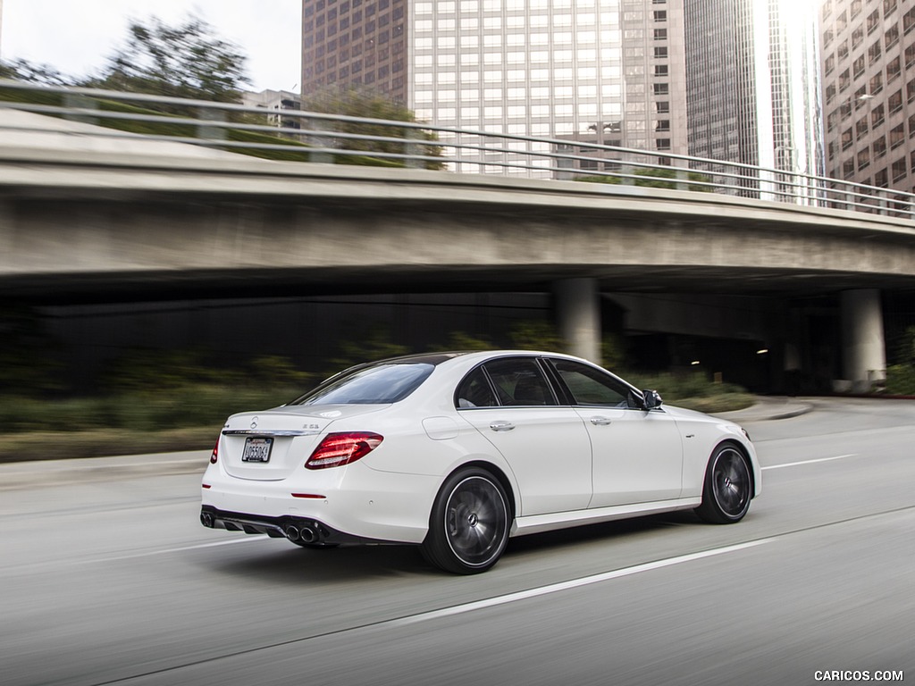 2019 Mercedes-AMG E 53 Sedan (US-Spec) - Rear Three-Quarter