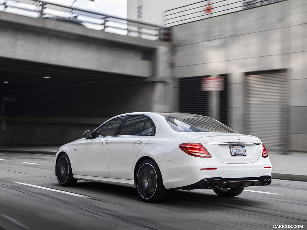 2019 Mercedes-AMG E 53 Sedan (US-Spec) - Rear Three-Quarter