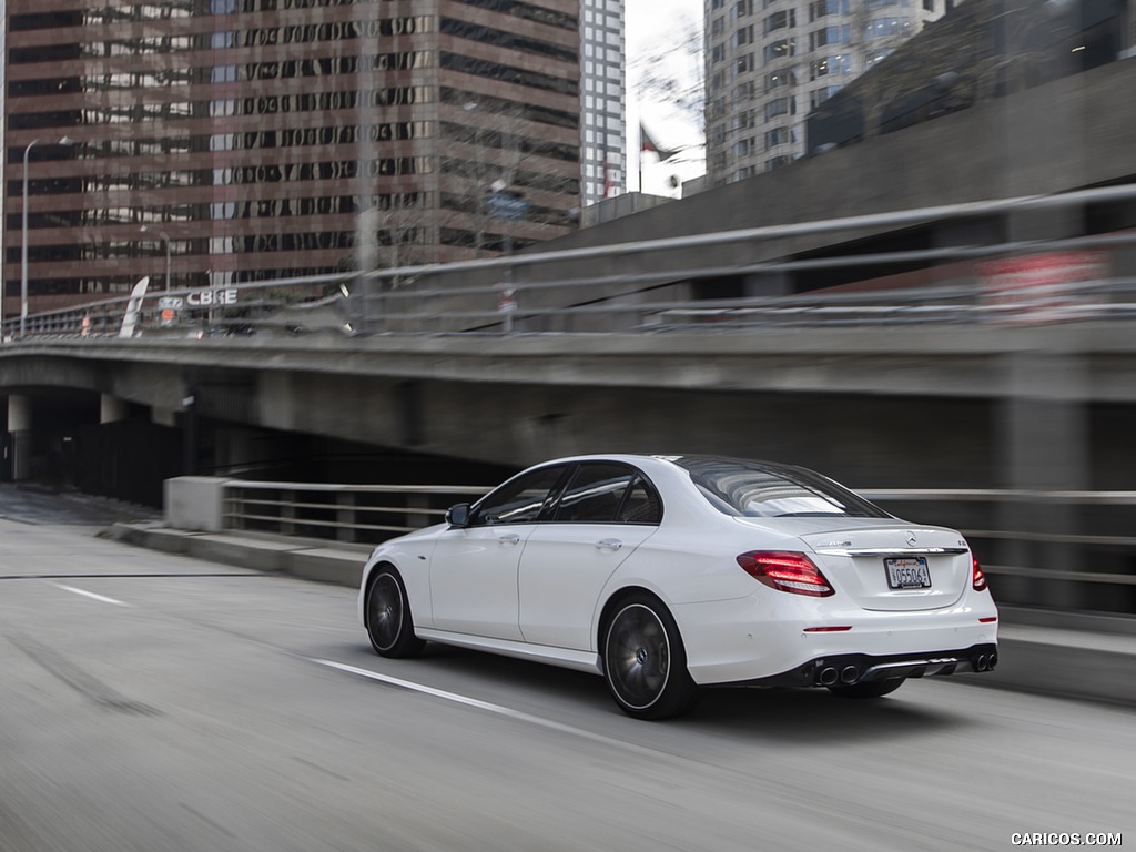 2019 Mercedes-AMG E 53 Sedan (US-Spec) - Rear Three-Quarter