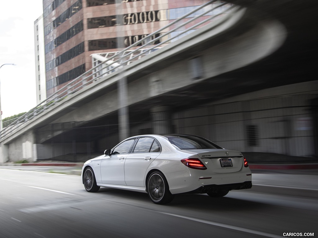 2019 Mercedes-AMG E 53 Sedan (US-Spec) - Rear Three-Quarter