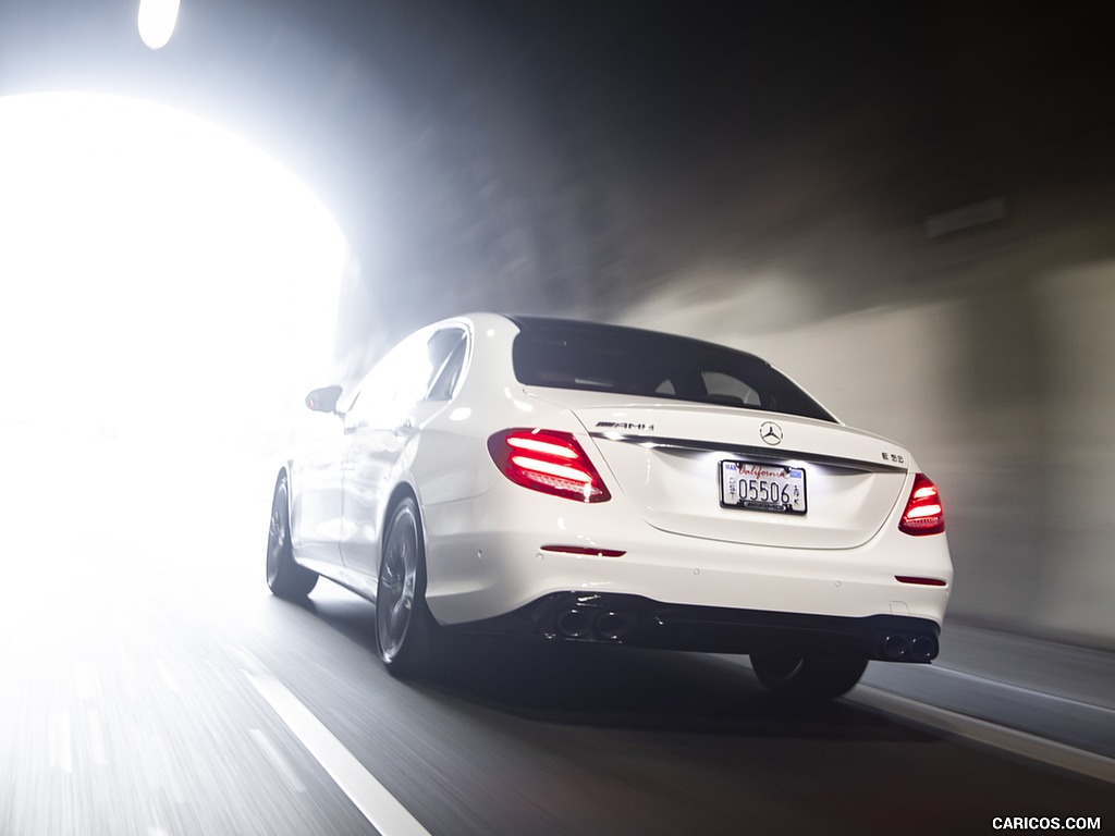 2019 Mercedes-AMG E 53 Sedan (US-Spec) - Rear Three-Quarter