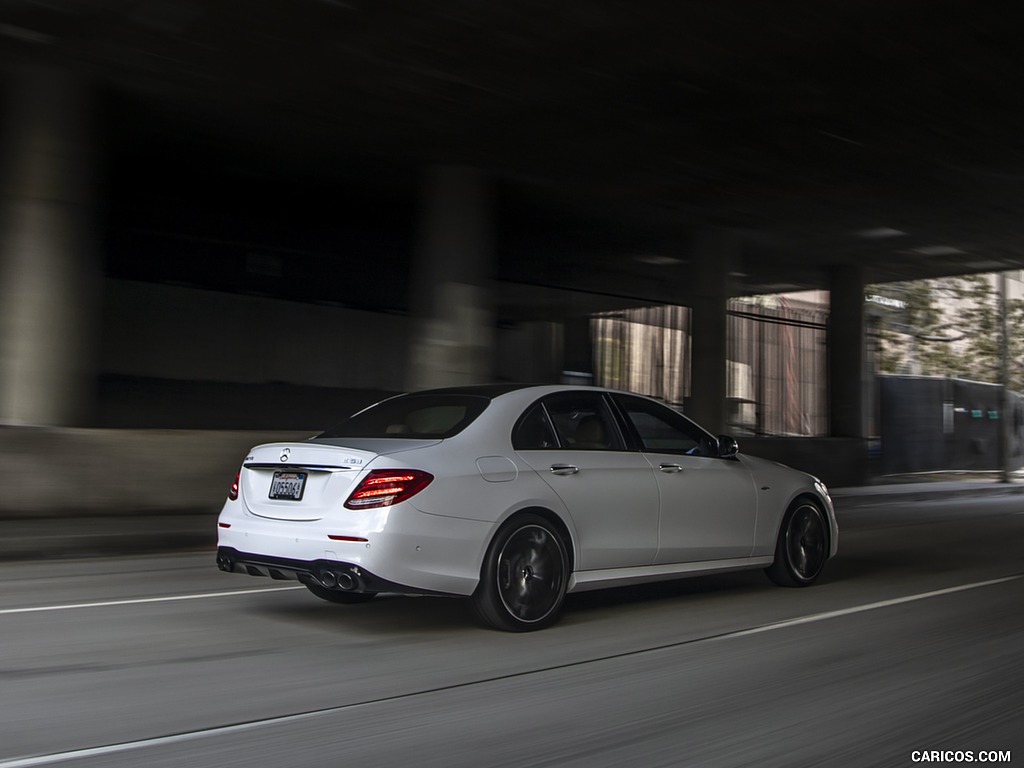 2019 Mercedes-AMG E 53 Sedan (US-Spec) - Rear Three-Quarter