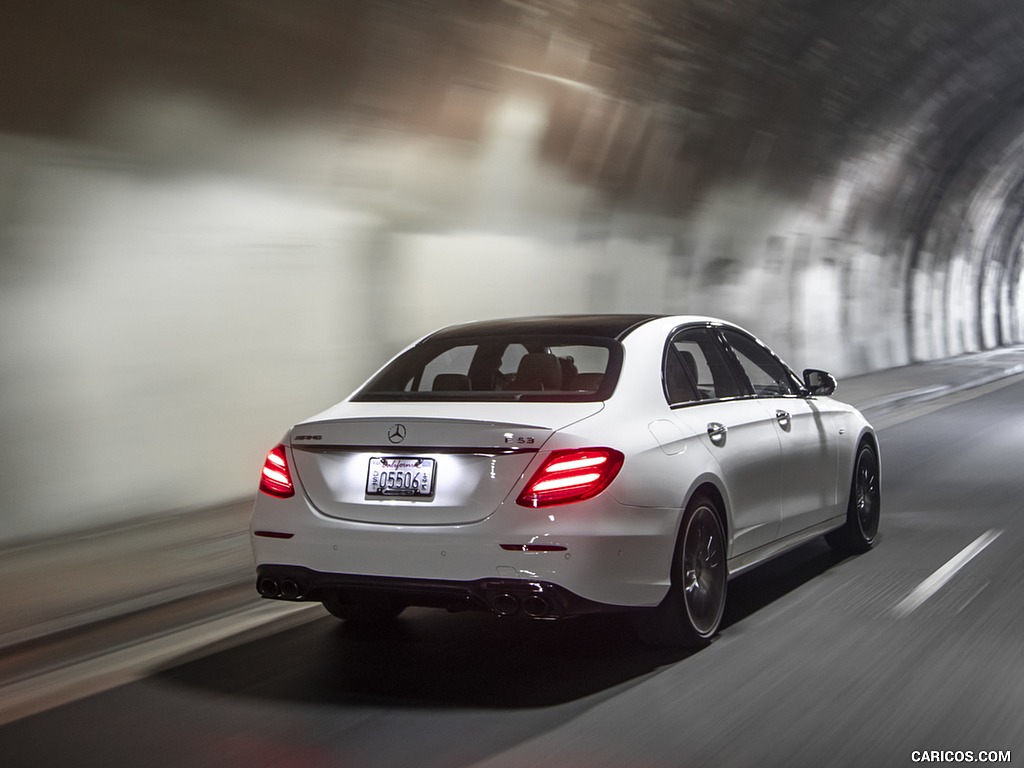 2019 Mercedes-AMG E 53 Sedan (US-Spec) - Rear Three-Quarter