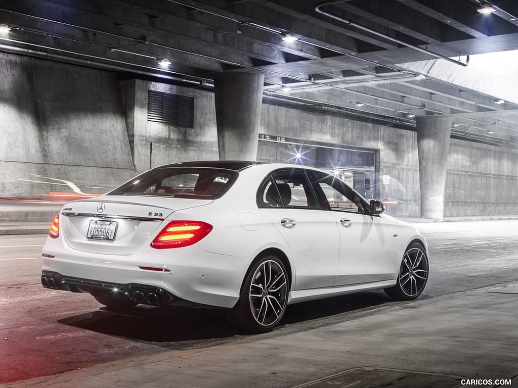 2019 Mercedes-AMG E 53 Sedan (US-Spec) - Rear Three-Quarter