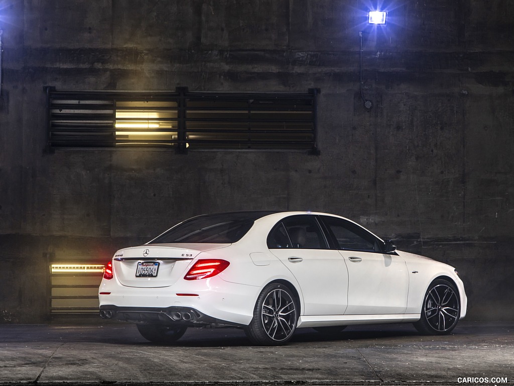 2019 Mercedes-AMG E 53 Sedan (US-Spec) - Rear Three-Quarter