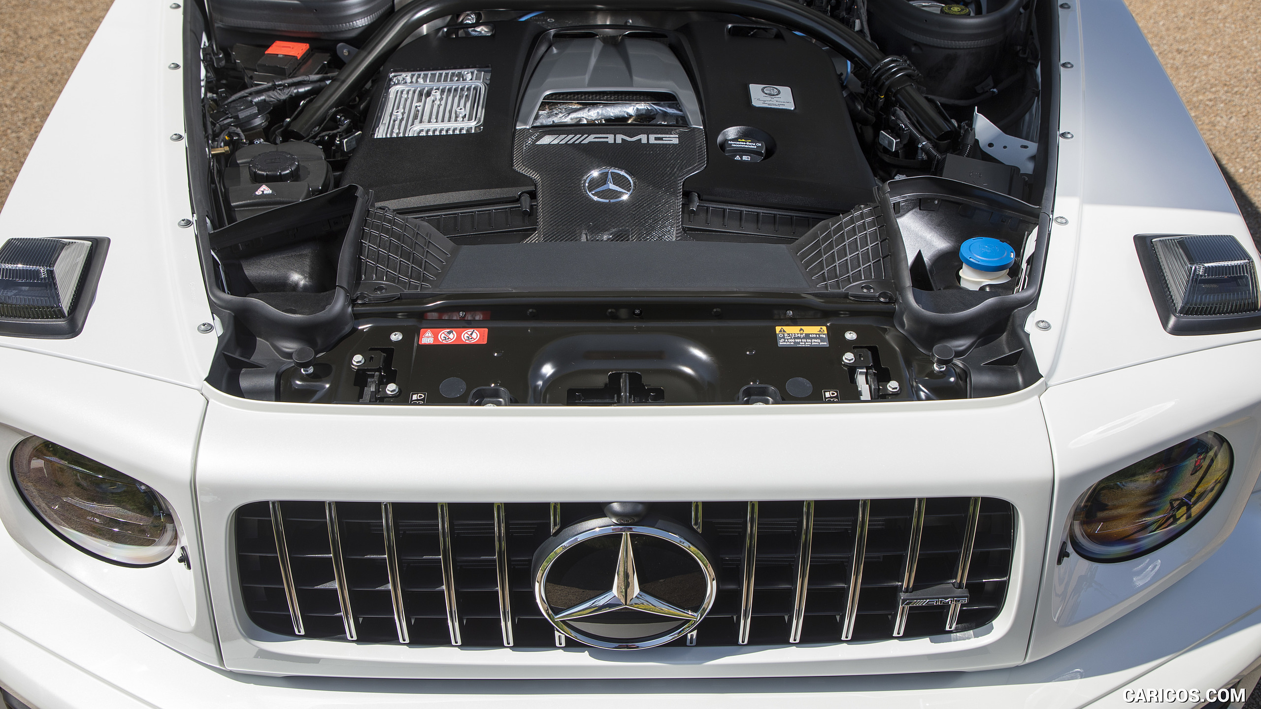 2019 Mercedes-AMG G63 (Color: Designo Diamond White Bright) - Engine, #102 of 452