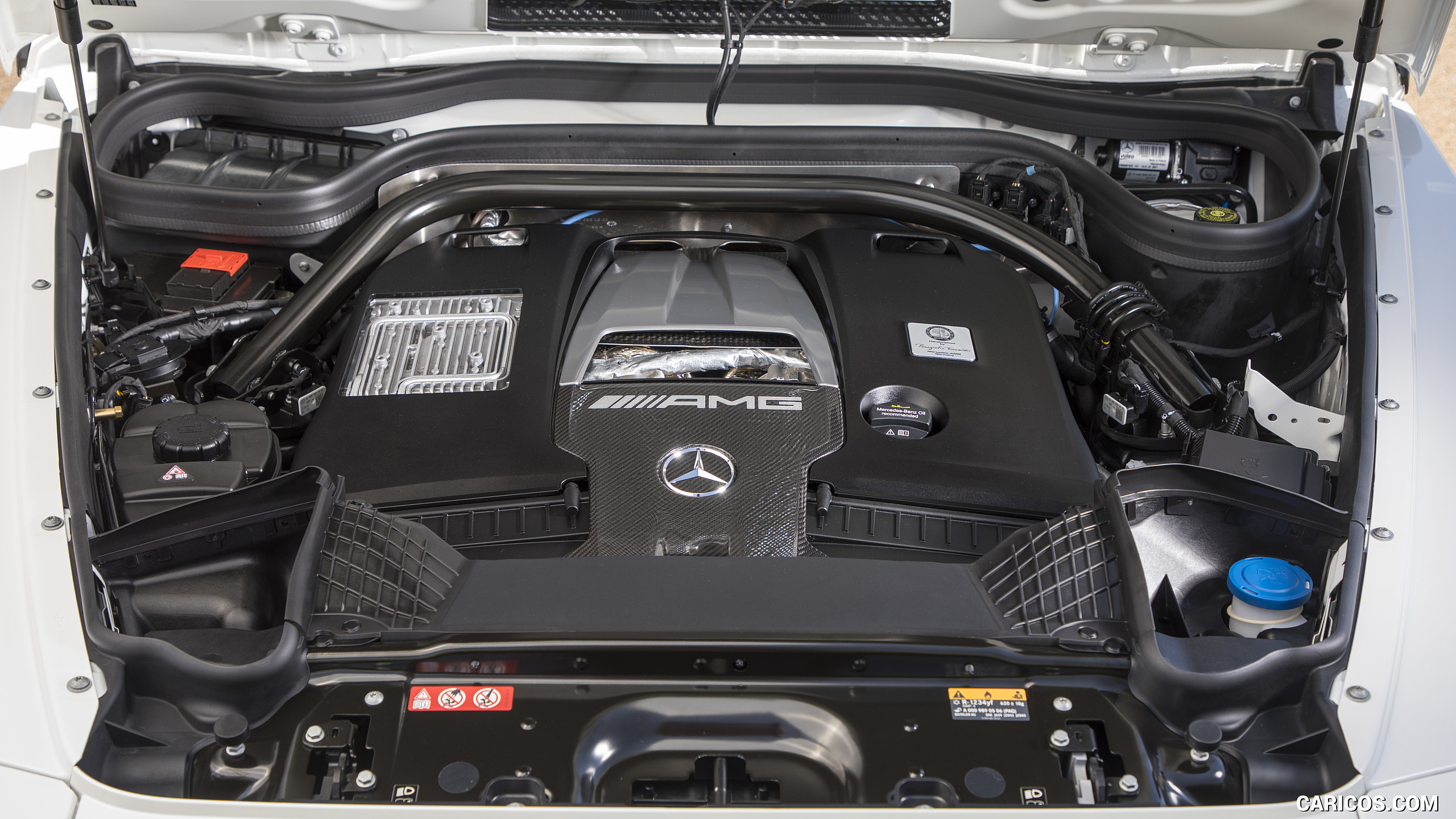 2019 Mercedes-AMG G63 (Color: Designo Diamond White Bright) - Engine, #103 of 452