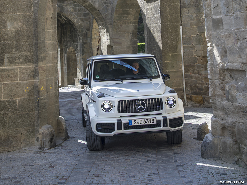 2019 Mercedes-AMG G63 (Color: Designo Diamond White Bright) - Front