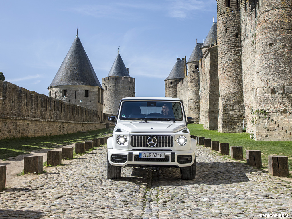 2019 Mercedes-AMG G63 (Color: Designo Diamond White Bright) - Front