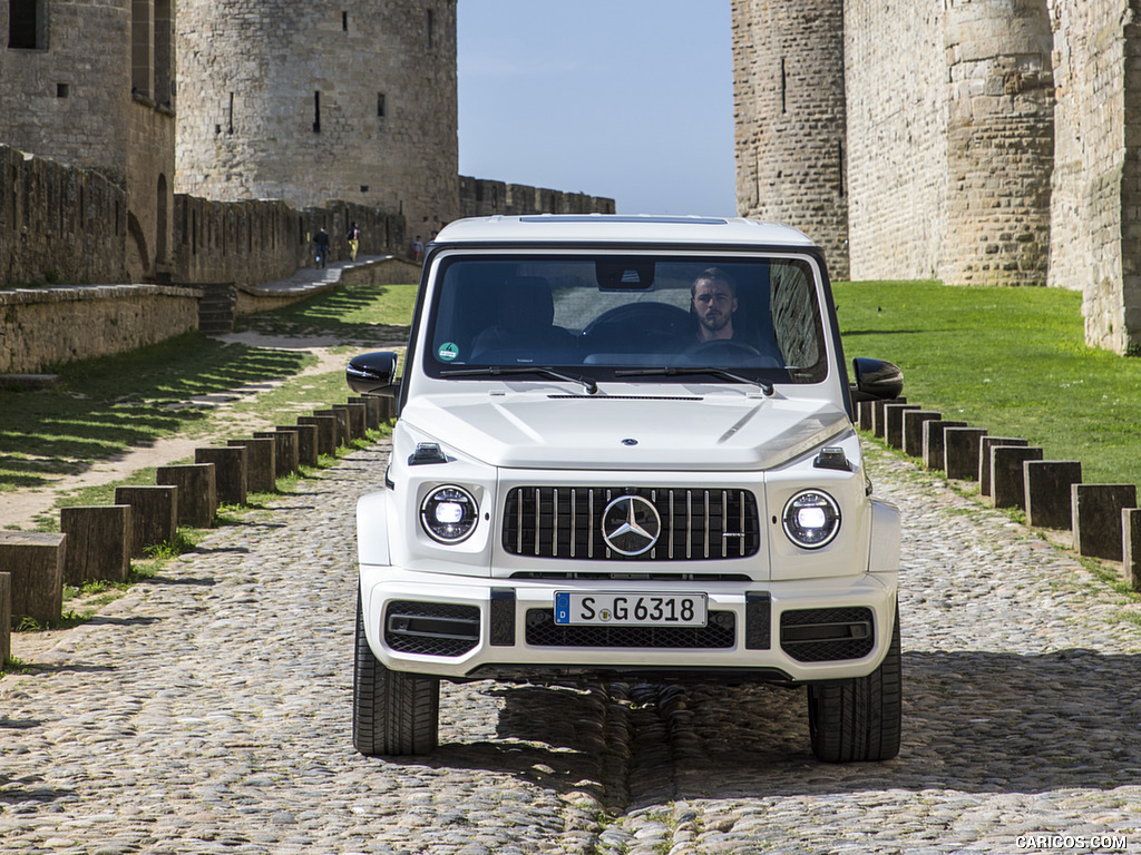 2019 Mercedes-AMG G63 (Color: Designo Diamond White Bright) - Front