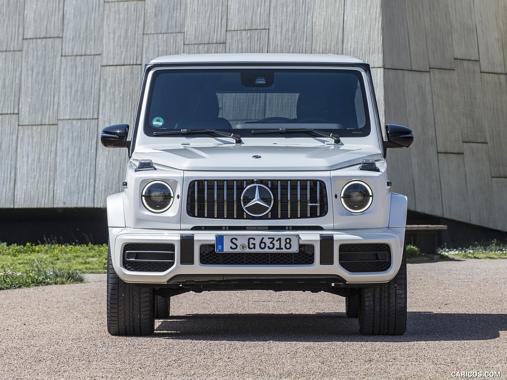 2019 Mercedes-AMG G63 (Color: Designo Diamond White Bright) - Front