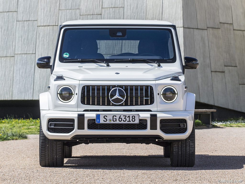 2019 Mercedes-AMG G63 (Color: Designo Diamond White Bright) - Front