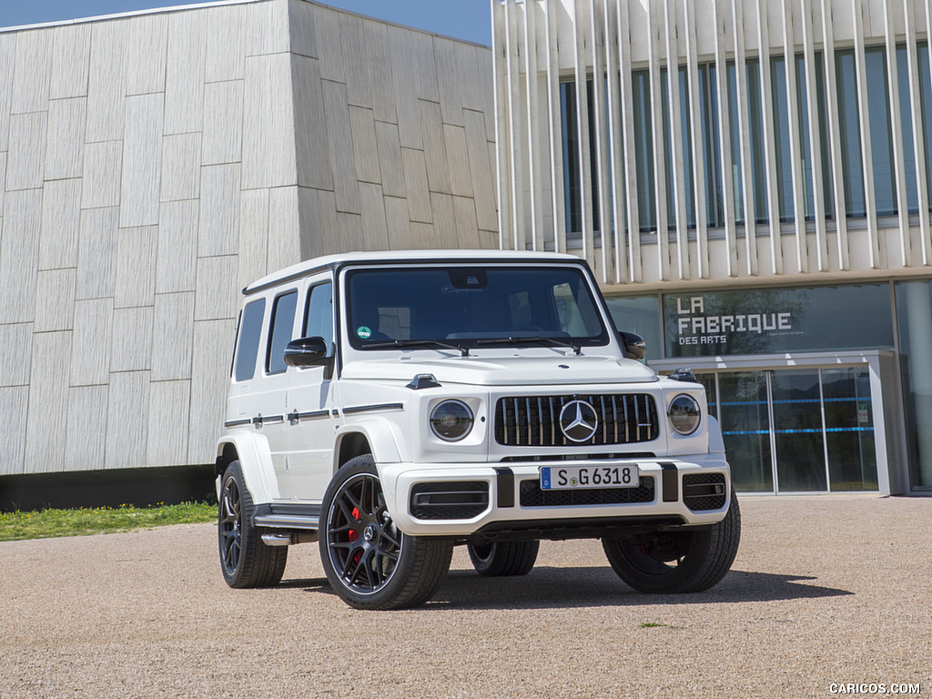 2019 Mercedes-AMG G63 (Color: Designo Diamond White Bright) - Front