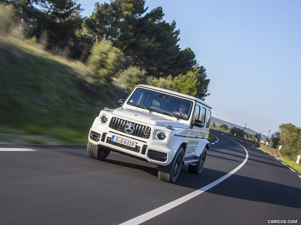 2019 Mercedes-AMG G63 (Color: Designo Diamond White Bright) - Front