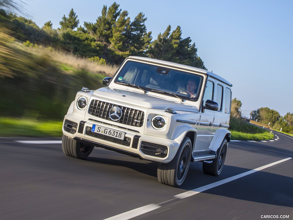 2019 Mercedes-AMG G63 (Color: Designo Diamond White Bright) - Front