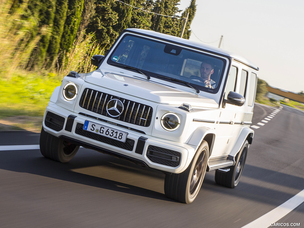 2019 Mercedes-AMG G63 (Color: Designo Diamond White Bright) - Front