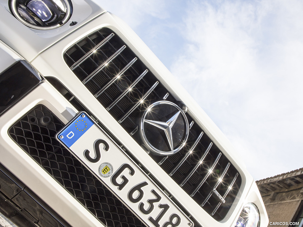 2019 Mercedes-AMG G63 (Color: Designo Diamond White Bright) - Grille