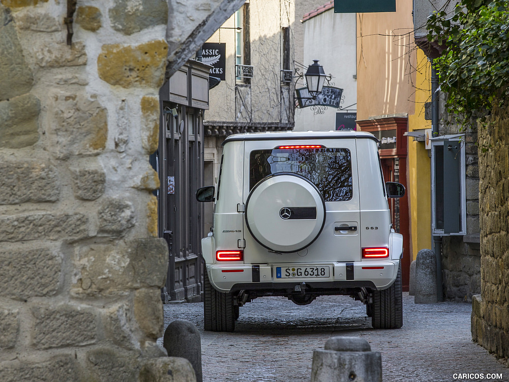 2019 Mercedes-AMG G63 (Color: Designo Diamond White Bright) - Rear