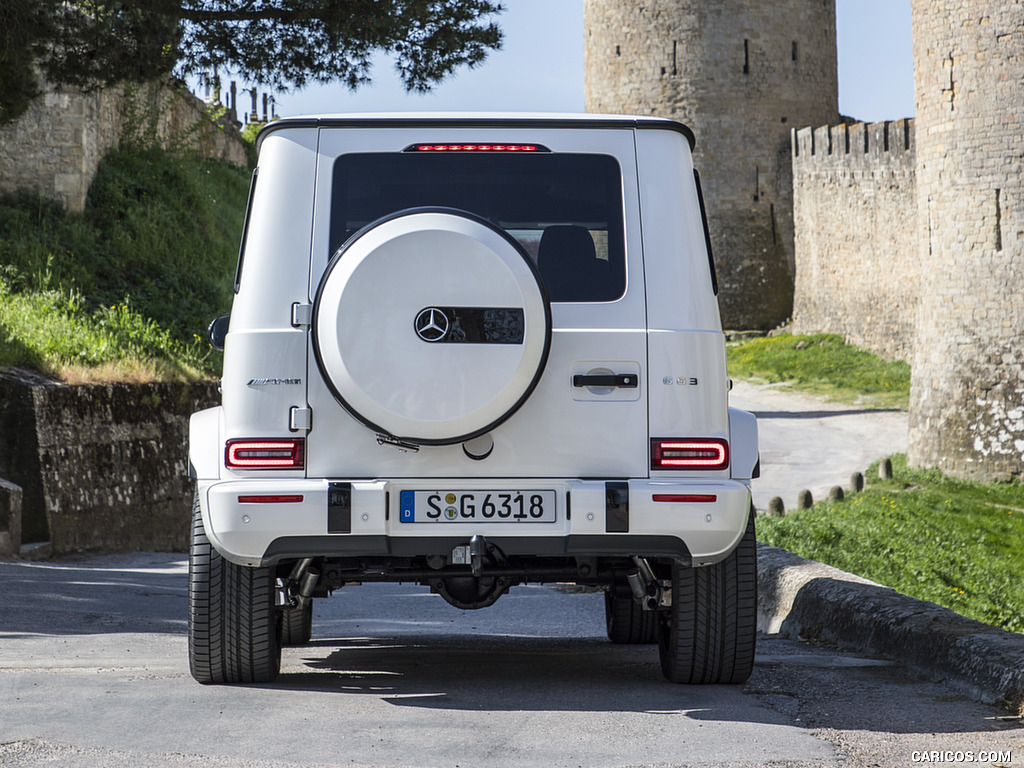 2019 Mercedes-AMG G63 (Color: Designo Diamond White Bright) - Rear