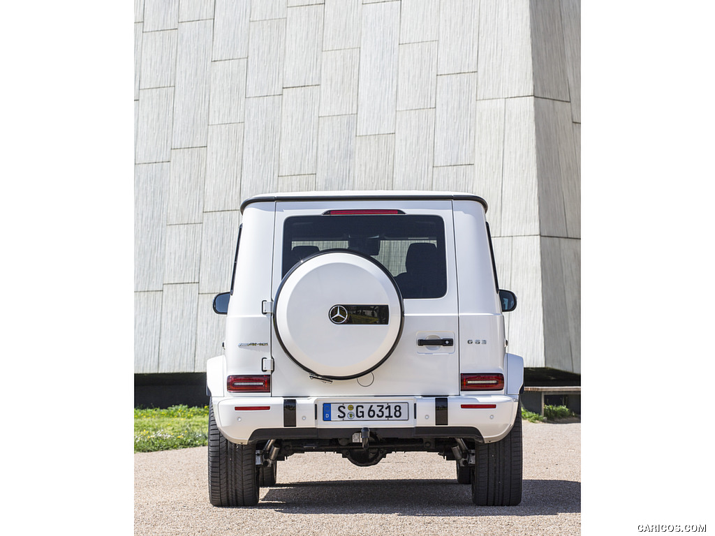 2019 Mercedes-AMG G63 (Color: Designo Diamond White Bright) - Rear