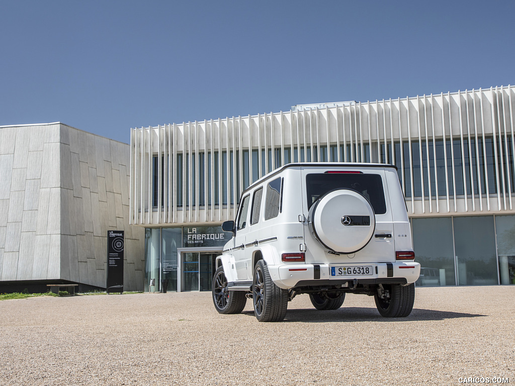 2019 Mercedes-AMG G63 (Color: Designo Diamond White Bright) - Rear